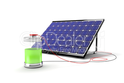 Solar panel and battery