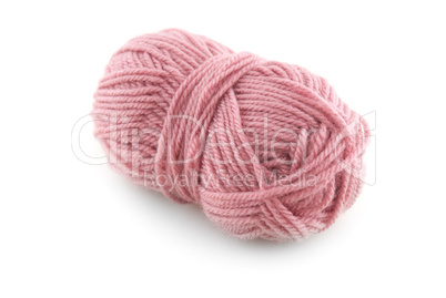 Pink knitting wool