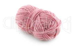 Pink knitting wool