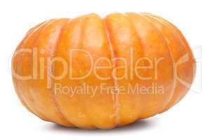 Single fresh pumpkin