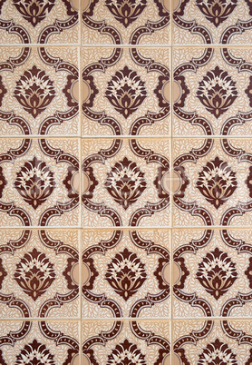 Traditional Portuguese glazed tiles