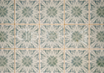 Traditional Portuguese glazed tiles