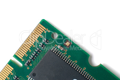 Memory chip circuit board detail