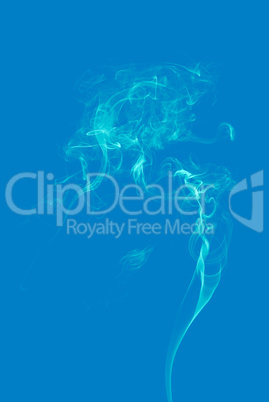 Abstract blue smoke background