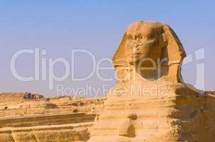 Sphinx and pyramids at Giza, Cairo
