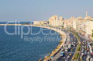 View of Alexandria harbor, Egypt