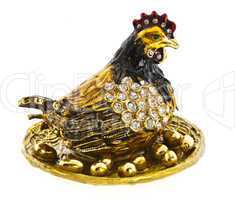 Precious hen with golden eggs