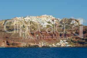 Oia village at Santorini island, Greece