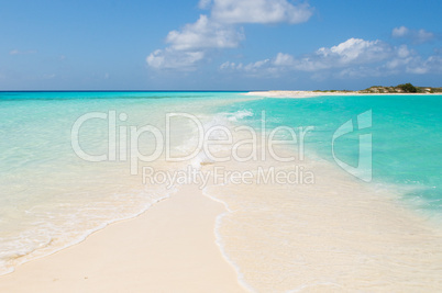 tropical beach, los roques islands, venezuela