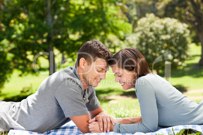 Couple in the park