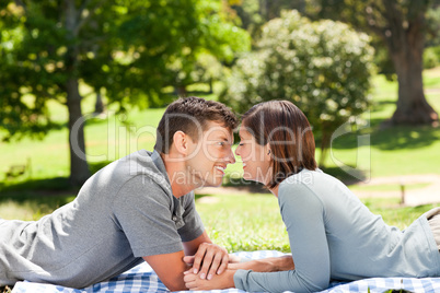 Couple in the park