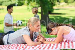 Family in the park