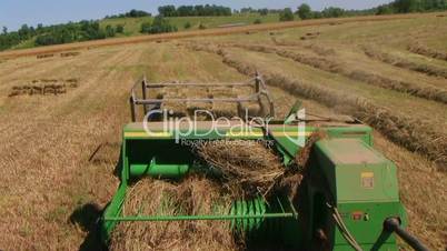 Square Baling Hay 02