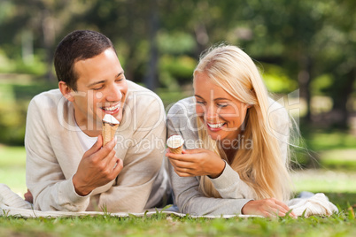 Couple in the park