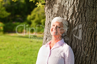 Senior woman in the park