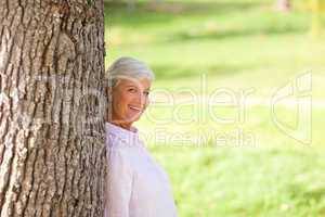 Senior woman in the park