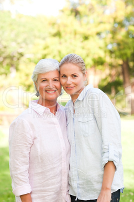 Mature mother with her daughter