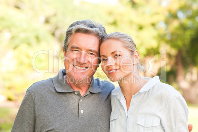 Woman with her father-in-law