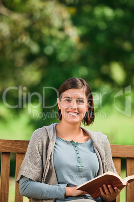 Lovely woman reading