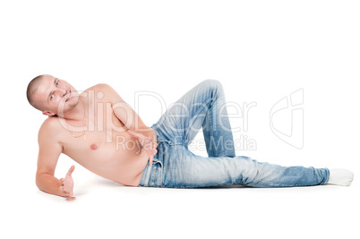Man isolated on white