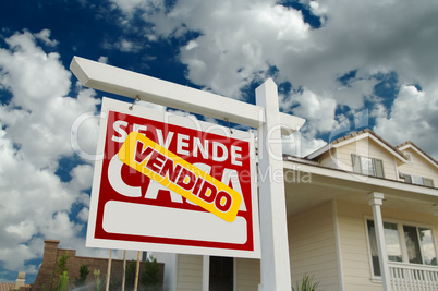 Vendido Se Vende Casa Spanish Real Estate Sign and House