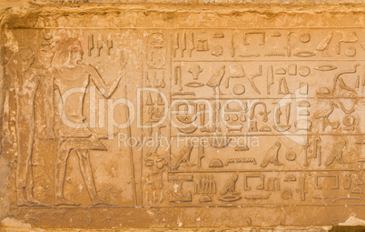 egyptian hieroglyphics from saqqarah, cairo