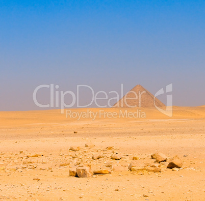 Red pyramid at Dahshur, Cairo, Egypt