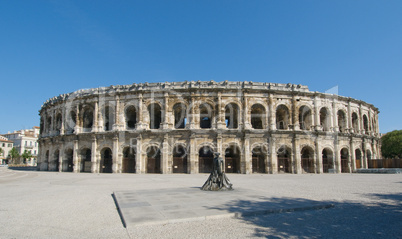 Arenas of Nimes,  Roman amphitheater in Nimes, France