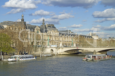 Passagierschiff auf der Seine,Paris,Frankreich