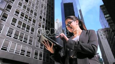 Young Businesswoman With Modern Technology