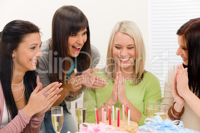 Birthday party - group of woman celebrate