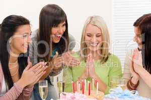 Birthday party - group of woman celebrate