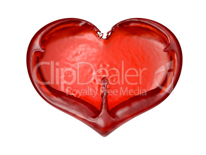 Love and Passion: heart shape Isolated