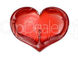 Love and Passion: heart shape Isolated