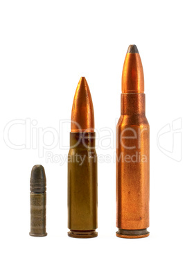Ammunition for the automatic weapons and small-bore rifle