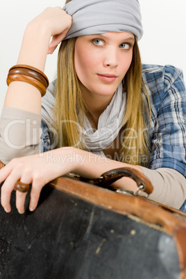 Fashion model - young woman country style