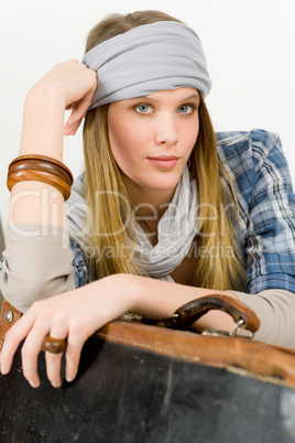 Fashion model - young woman country style