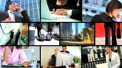 Montage of Successful Business People