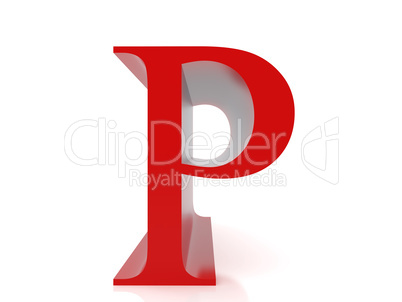 Letter p