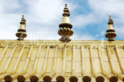 Golden roofs of a lamasery