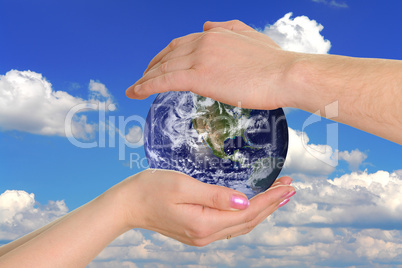 earth in hands