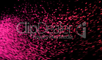 Flying pixel pink on black 01