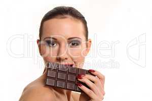 Portrait mit Schokolade