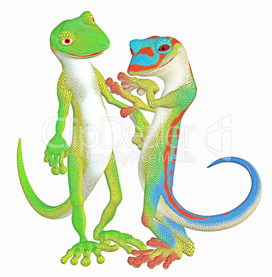 geckos in love