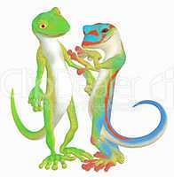 geckos in love