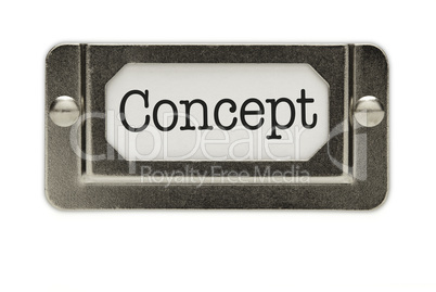 Concept File Drawer Label