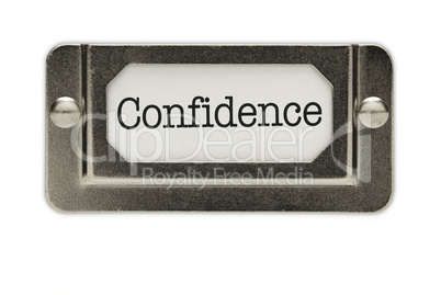 Confidence File Drawer Label