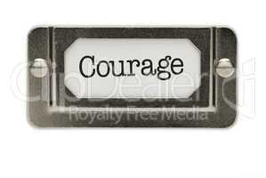 Courage File Drawer Label