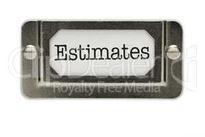 Estimates File Drawer Label