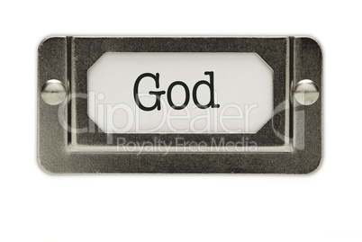 God File Drawer Label